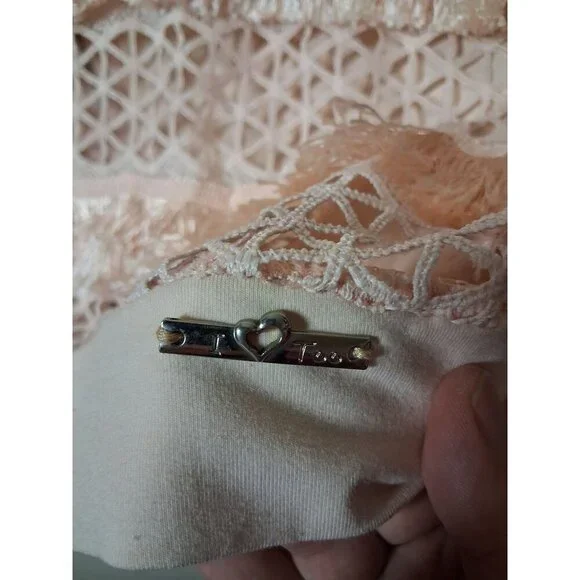 ITOO Blouse Y2K Trendy Boho Party Business Casual Pink Size Medium - Picture 3 of 4